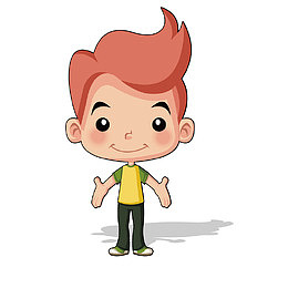 学习礼貌用语的小男孩
