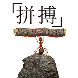 蚂蚁拼搏创意图