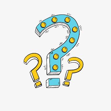 问号卡通创意图