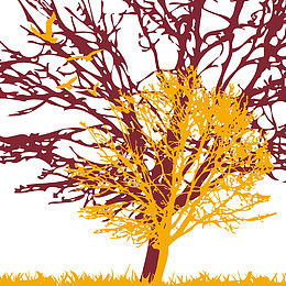 矢量树和小鸟们插图