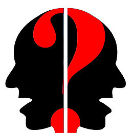 大脑问号创意图