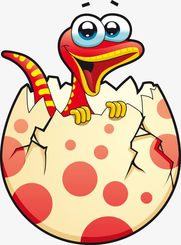 可爱卡通恐龙蛋