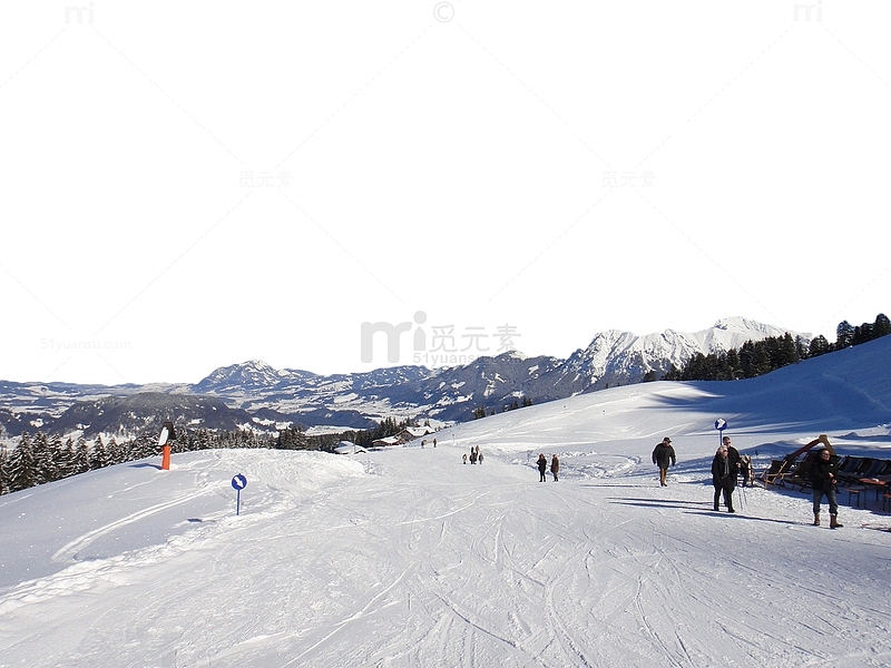 白色滑雪场