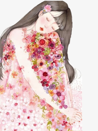 唯美插画素材免费下载_觅元素