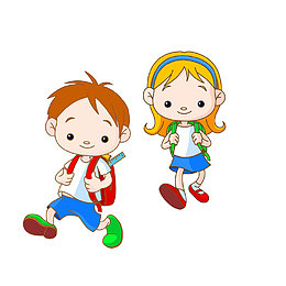 一起上学的小孩