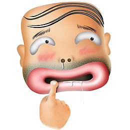 香肠嘴秃头卡通形象