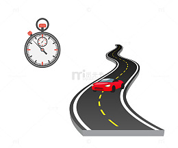 矢量赛车跑道图案