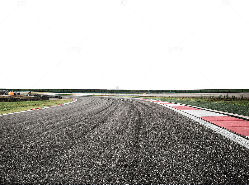 户外赛车跑道实景