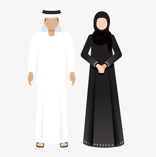 阿拉伯的男人与女人
