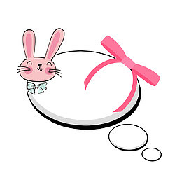 卡通动物边框语音气泡