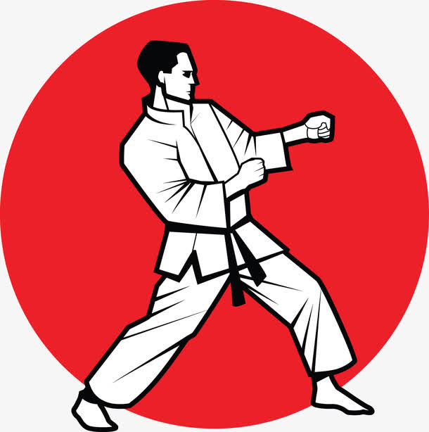 跆拳道姿势素材免费下载_觅元素