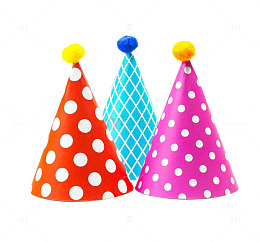 彩色生日帽子