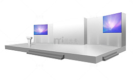 灰色演讲台舞台