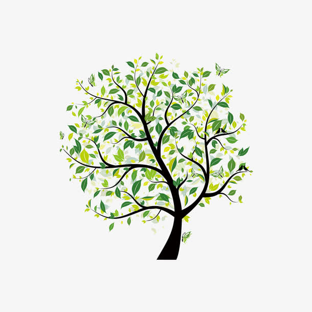 卡通树木