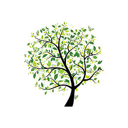 卡通树木