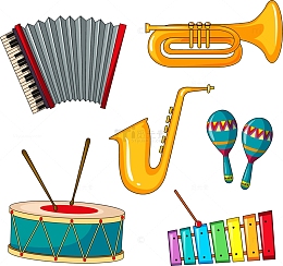 矢量手绘乐器