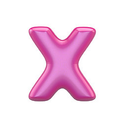 艺术字体英语字母X