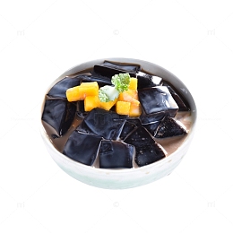 产品实物好吃黑凉粉