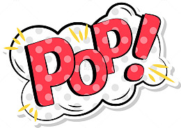 彩色时尚pop字体