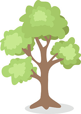卡通树木