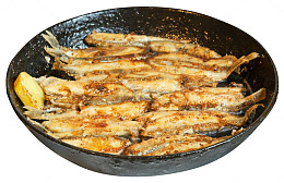 一锅油炸鱼