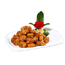 产品实物油炸蒜香排骨