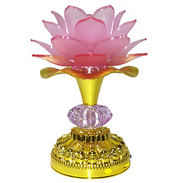 粉色祭拜莲花灯