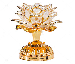 精致金边莲花灯
