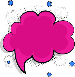 红色语音对话框素材图