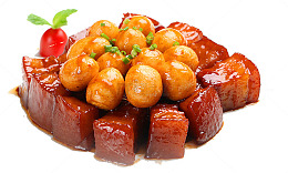 鹌鹑蛋东坡肉菜品