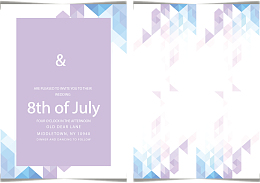 现代风格邀请函