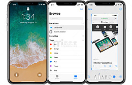 iPhone X桌面锁屏