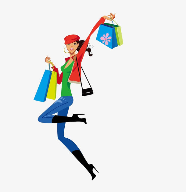 购物的人素材免费下载_觅元素
