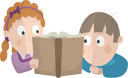 看故事书的兄妹