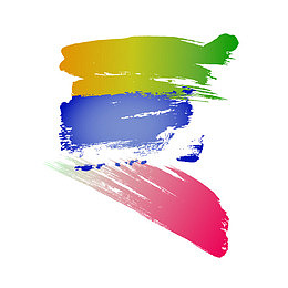 中国风变色墨迹