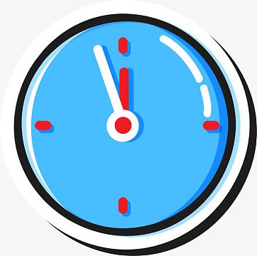 新年蓝色倒计时钟表