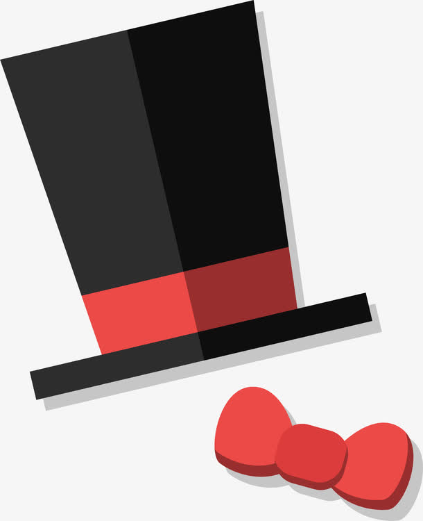 卡通黑色西服帽子