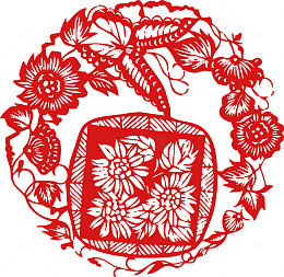 中国风蝴蝶剪纸