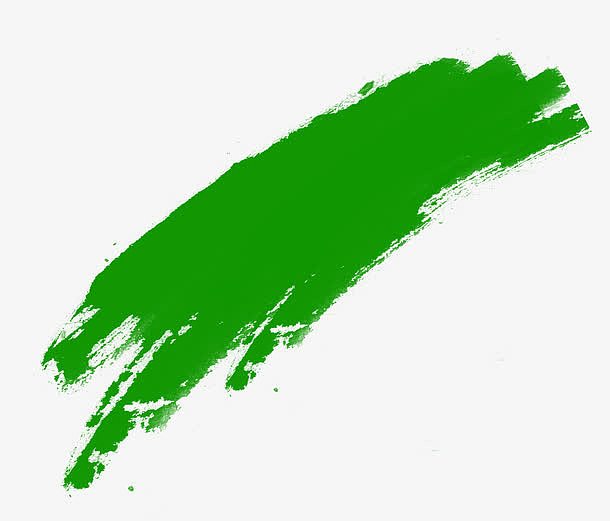 绿色毛笔画，淘宝素材，绿色