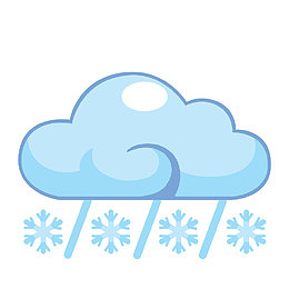 大到暴雪天气图标
