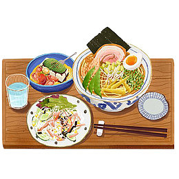 手绘食物