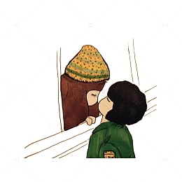 车站吻别的情侣