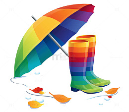 彩色雨具