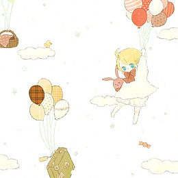 乘着气球离开卡通漫画