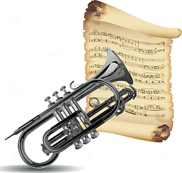 古典背景音乐室宣传透明png
