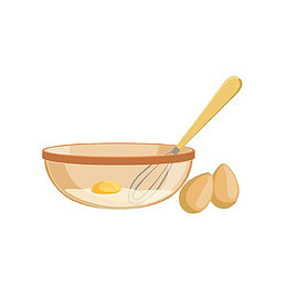 玻璃碗里的鸡蛋