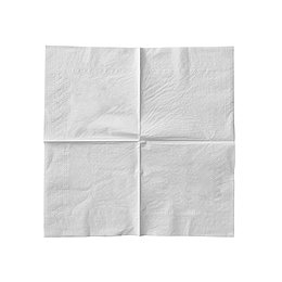 摊开的白色餐巾纸吸油纸