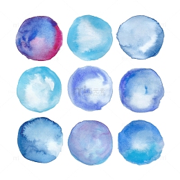 水彩泡泡图案笔刷