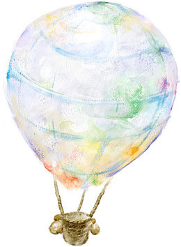 热气球画