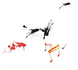 水彩音乐符号
